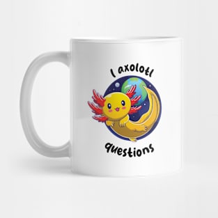 I ask Axolotl questions - gold axolotl (on light colors) Mug